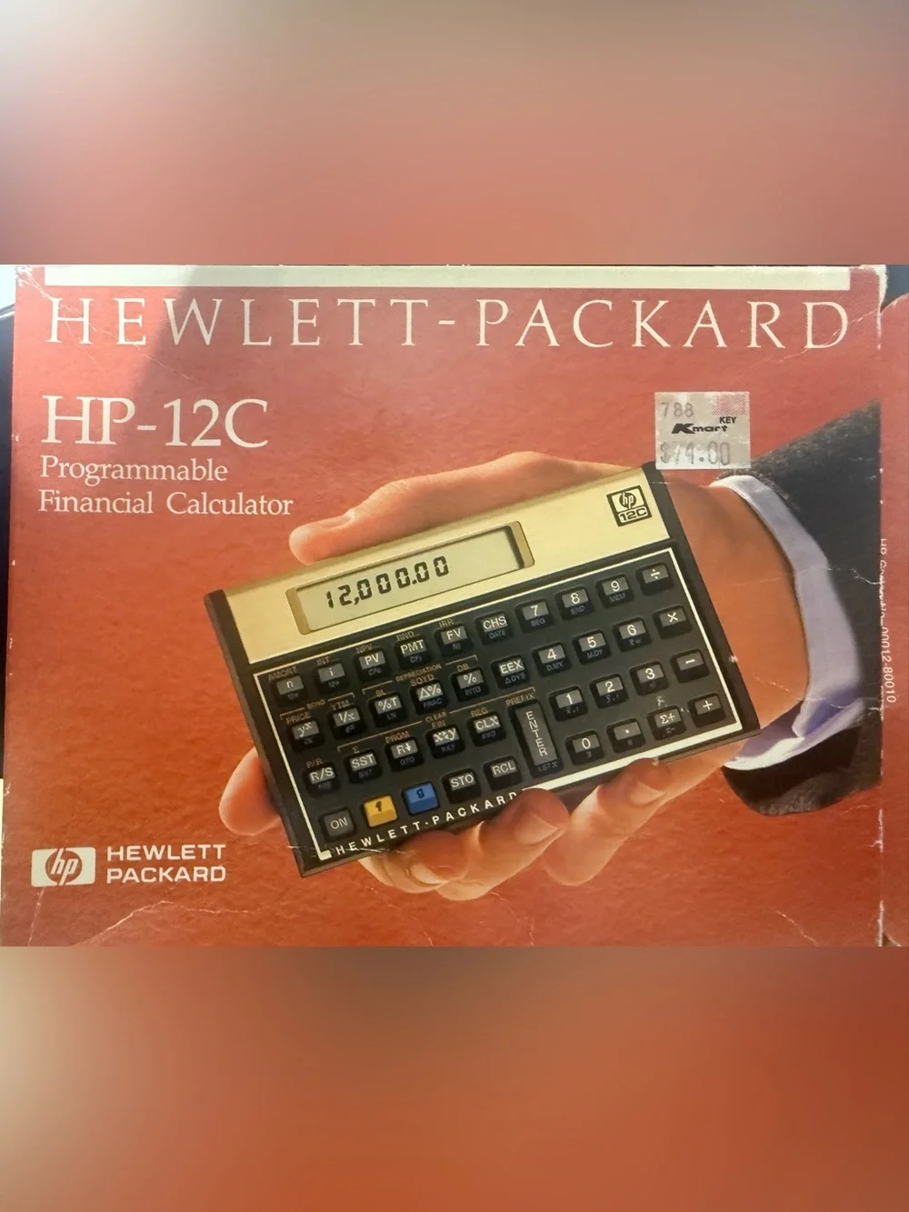 Vintage 1980’s Hewlett-Packard HP-12C Financial Calculator with Manuals
